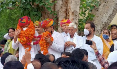 भॅवर जितेन्द्र सिह का स्क्रींनिग कमेटी का चेयरमेन बनने जिला कांग्रेस ने किया जाेरदार स्वागत अभिनंदन