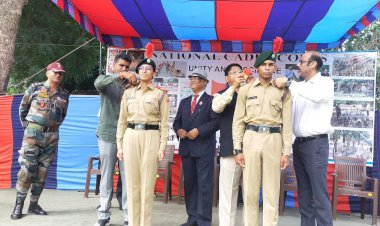 एनसीसी पांच दिवसीय  वार्षिक प्रशिक्षण शिविर का शुभारंभ
