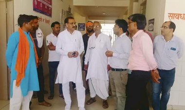 पूर्व जिला प्रमुख अजीत सिंह ने किया राजकीय सामुदायिक स्वास्थ्य केंद्र बड़ागांव का आकस्मिक निरीक्षण