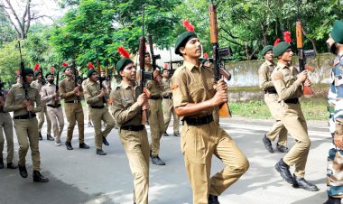 एनसीसी का पांच दिवसीय वार्षिक प्रशिक्षण शिविर का रंगारंग समापन