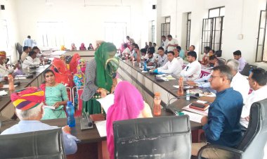 पंचायत समिति मकराना की बैठक रही हंगामेदार, बैठक में छाए बिजली, पानी, सड़क के मुद्दे