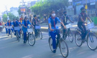 पॉलिथीन मुक्त भीलवाड़ा जन जागरूकता रैली आयोजित