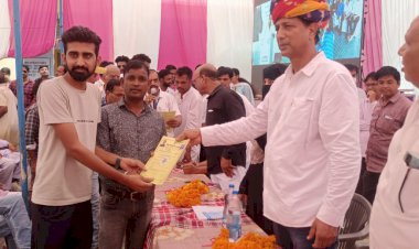 उदयपुरवाटी नगरपालिका में गांधी जयंती पर पट्टा वितरण शुभारंभ