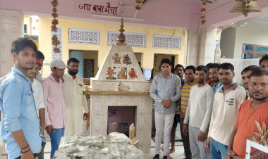 मुन्ना खोहरी ने मंदिरों में धोक लगाकर अपने चुनाव प्रचार की शुरुआत की