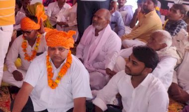 अवधेश बैरवा का ग्रामीणाे ने सुड्डा दंगल मे किया जाेरदार स्वागत सम्मान