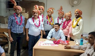 राजस्थान पटवार संघ की उपशाखा रामगढ़ की नवीन कार्यकारणी का हुआ गठन