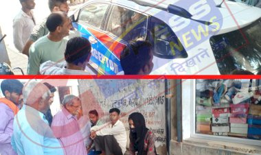 रोती-बिलखती विवाहित लड़की को ग्रामीणों ने बहरोड़ पुलिस को सौंपा