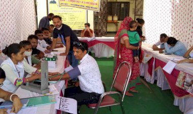 प्रशासन शहरों के संग अभियान मे वेक्सीनेशन के साथ साथ स्वास्थ्य जांच भी