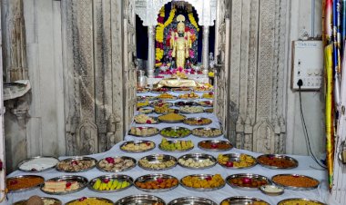 चारभुजा नाथ के छप्पन भोग लगाकर, चढ़ाई सोने-चांदी हीरे की पोशाक