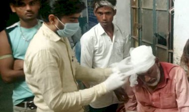 खेत की मेढ को लेकर लाठी भाटा जंग में दर्जनो लोग घायल