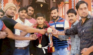 नवयुवक मंडल ने खिलाडी देव कौशिक का किया सम्मान