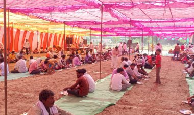 मूर्ति स्थापना ए़ंव भंडारा कार्यक्रम में ग्रामीणों ने पाई प्रसादी
