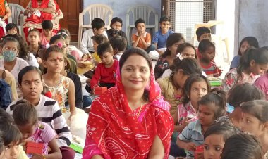 दुर्गाअष्टमी पर सेवा भारती ने किया 101 कन्याओं का पूजन