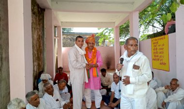 दशहरे के पावन पर्व पर जिला पार्षद वार्ड 7 के बीजेपी प्रत्याशी सत्येन्द्र चौधरी के चुनावी चौपाल का तूफानी दौरा की शुरुआत