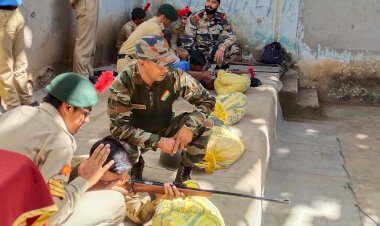 एनसीसी कैडेट ने फायरिंग करके मनाया दशहरा