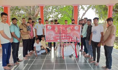 सुरास में बजरंग दल ने किया शस्त्र पूजन किया