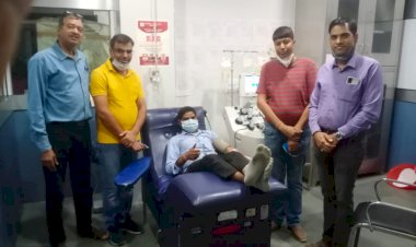रक्तवीर बलराम गुर्जर ने SDP डोनेट कर युवाओं के लिए पेश की प्रेरणादायी मिशाल