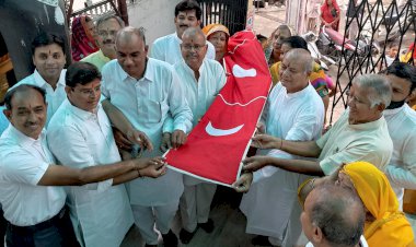 चारभुजा नाथ बड़ा मंदिर में श्री नाथ जी का आगमन ,  मंदिर शिखर पर ध्वजा लहराई