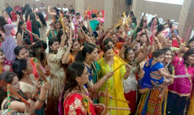 बयाना में गरबा डांडिया नाइट में झूमे युवक युक्तियां