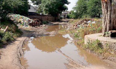 खानपुर डाग रान में सरकारी स्कूल की तरफ जाने वाले रास्ते पर भरा हुआ कीचड़, आमजन सहित छात्रों का निकलना हुआ मुश्किल