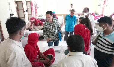 उदयपुरवाटी बीसीएमओ ने किया राजकीय सामुदायिक स्वास्थ्य केंद्र का औचक निरीक्षण
