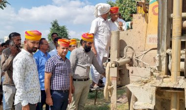 मकराना विधायक रूपाराम मुरावतिया ने ग्राम शिवनगर में किया नवीन नलकूप का शुभारंभ