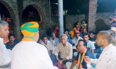 केंद्रीय मंत्री अर्जुन मेघवाल ने ली बाठेडा कला में बैठक