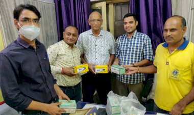 लॉयन्स क्लब कुचामन फोर्ट ने बोरावड़ चिकित्सालय में उपलब्ध करवाए डेंगू जांच किट