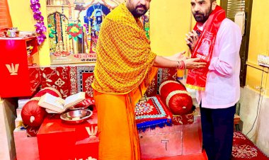 लोहार्गल व्यंकटेश बालाजी पीठ पर संस्कृत शिक्षा निदेशक ने लगाई धोक
