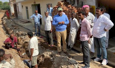 प्रधानमंत्री जल जीवन मिशन के कार्य का पार्षद ने किया अवलोकन