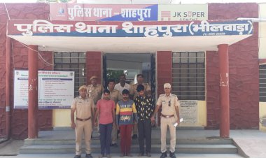 देवनारायण मन्दिर ढीकोला से छत्र चोरी का पर्दाफाश, 3 गिरफ्तार