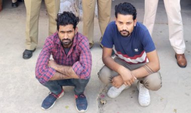 अवैध हथियार रखने के आरोप में दो युवक गिरफ्तार एक कट्टा लोडेड 315 बोर और चार जिंदा कारतूस बरामद