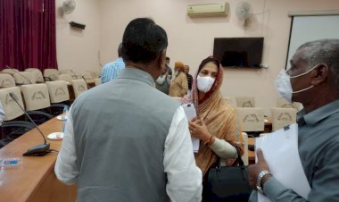 विधायक प्रीति गजेंद्र सिंह शक्तावत ने DMFT मीटिंग में जाना वल्लभनगर का हाल