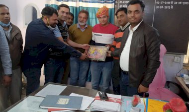 अखिल राजस्थान सेवारत नर्सेज संघ के जिला अध्यक्ष गौरव कटारा का किया सम्मान