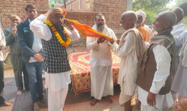 शनि मंदिर रायपुर में गोविंदगढ़ पंचायत समिति के नवनिर्वाचित प्रधान व उप प्रधान का भव्य स्वागत व अन्नकुट महोत्सव हुआ आयोजित