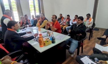 केंद्रीय गृहमंत्री एवं पूर्व भाजपा राष्ट्रीय अध्यक्ष अमित शाह के जयपुर दौरे को लेकर भाजपा की महत्वपूर्ण संगठनात्मक बैठक सम्पन्न