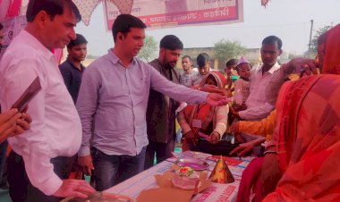 अर्रूबा शिविर में बांटे 80 पट्टे, हर्षोल्लास से मनाया बेटी जन्माेत्सव