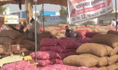 प्याज के भाव से किसान हुए मायूस, एक सप्ताह में 10  रुपए प्रति किलो तक गिरे दाम