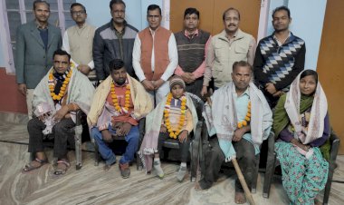 विश्व दिव्यांगजन दिवस पर दिव्यांगों का किया सम्मान