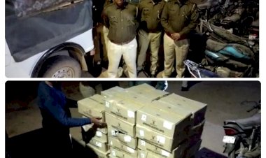 नगर पुलिस ने अवैध देशी शराब का जखीरा किया बरामद