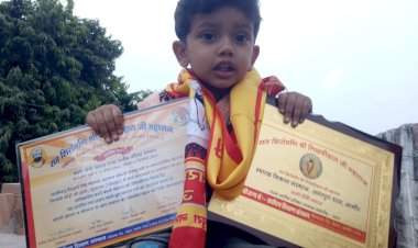 नागौर मे बॉलीवुड लिटिल फिल्म स्टार सिद्धार्थ को सम्मानित कर माली समाज हुआ गौरान्वित