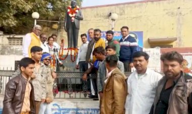 गंगापुर मे बाबा साहेब अंबडेकर को श्रद्धाजंलि की अर्पित