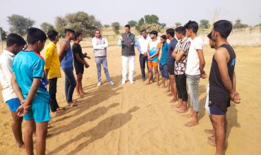 केकेएमएस कॉलेज बडाऊ में कबड्डी की टीम का चयन