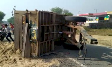 ट्रैक्टर चालक की लापरवाही स्कूटी को मारी टक्कर, घायल अध्यापिका अलवर रैफर