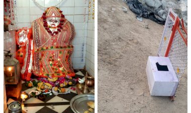 हनुमानजी के मंदिर से दान पात्र को तोड कर दान राशि ले उडे चोर