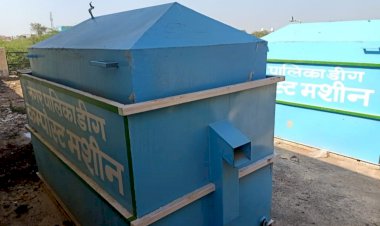 ठोस कचरा प्रबंधन की योजना सिर्फ फाइलों तक सिमटी, 14 लाख रूपए की कंपोस्ट मशीनें डेढ़ वर्ष से फांक रही धूल
