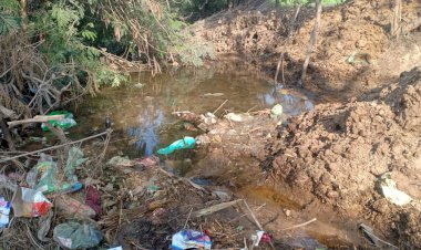 अधिकारियो की अनदेखी व ठेकेदार की मनमानी से रोजाना व्यर्थ बह रहा हजारों लीटर पानी