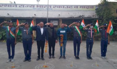 स्काउटिंग सम्मान के साथ सैन्य अधिकारियों को दी श्रद्धांजलि