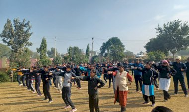 छ: दिवसीय ब्लॉक स्तरीय रानी लक्ष्मीबाई आत्मरक्षा प्रशिक्षण का हुआ समापन