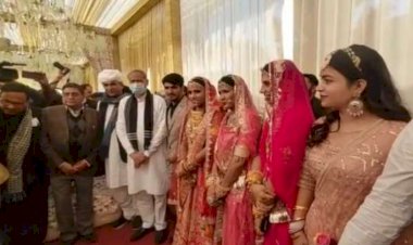 सीएम गहलोत पहुंचे कंचन रिसोर्ट, नवदंपती को दिया आशीर्वाद